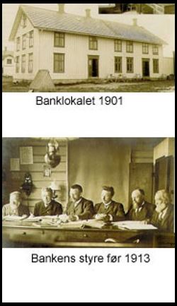 Bilde av Ørland Sparebank og styret 1901
